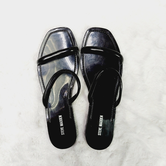 New Abound Bundle of 3 Silver/Black/ Multi Gelly Double Strap Sandals S182 - Picture 2 of 11